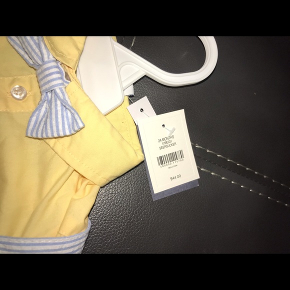 Crown & Ivy Short Set with Bow tie and Suspenders - Picture 3 of 4